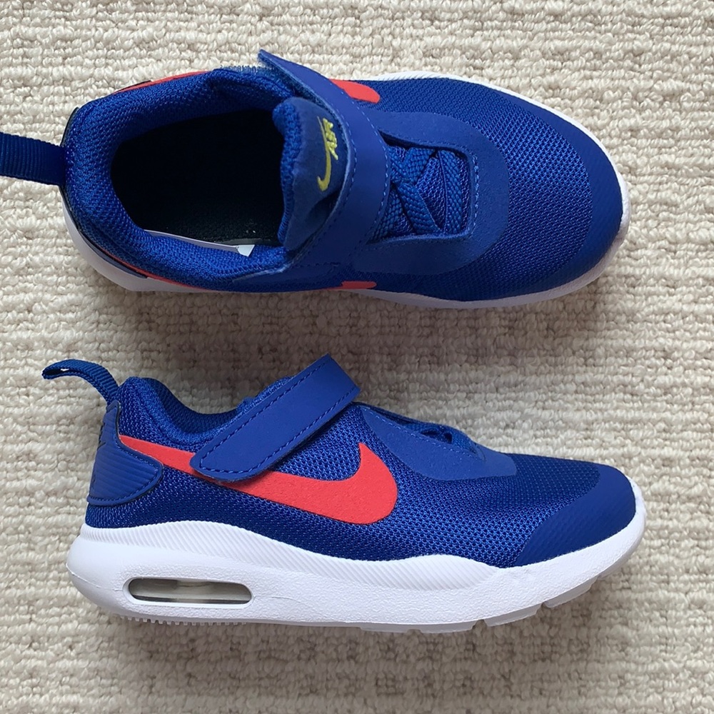 Nike Air Max Boys Blue Red White Shoes Size 9C